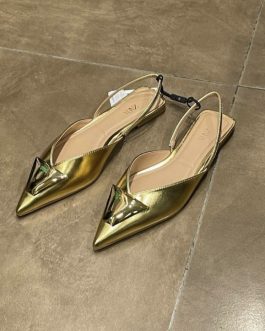 Zara golden sandal