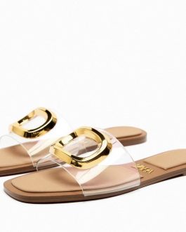 Zara clear sandals